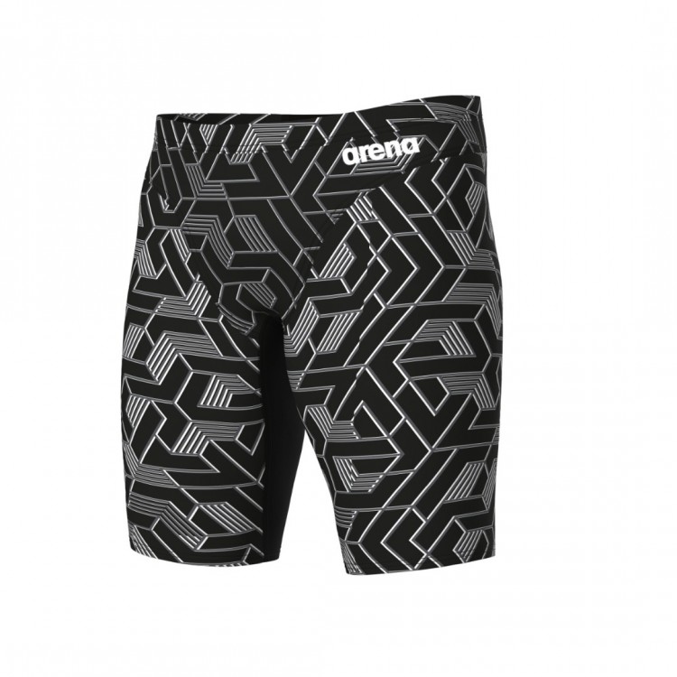 MEN'S ARENA ESCAPE SWIM JAMMER BLACK TEAM BLACK