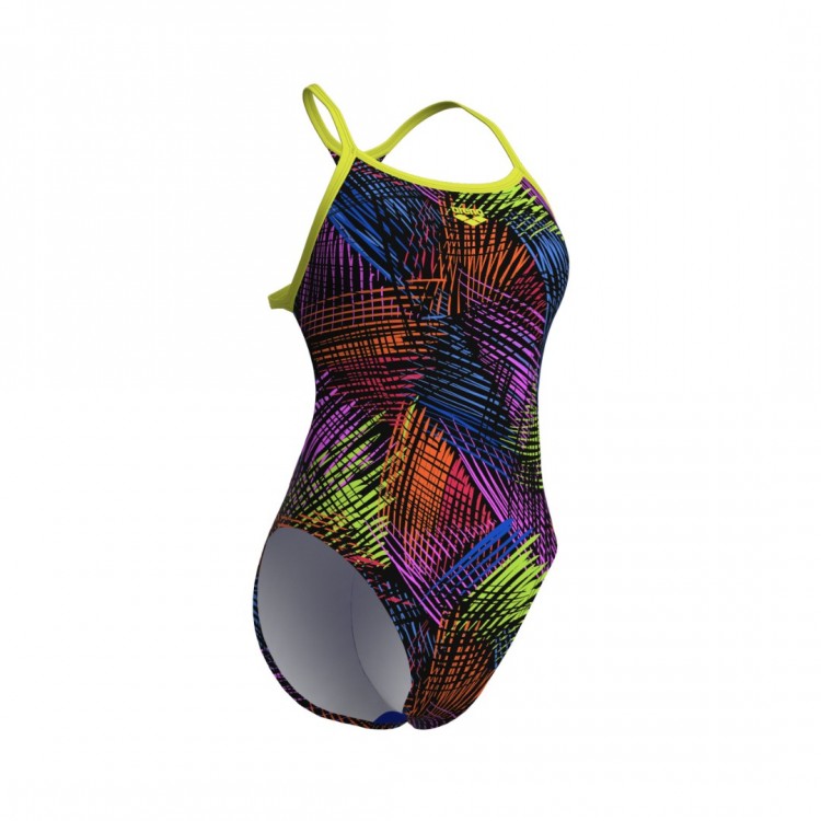 WOMEN'S ARENA ENERGY SWIMSUIT BOOSTER BACK SOFT GREEN BLACK MULTI