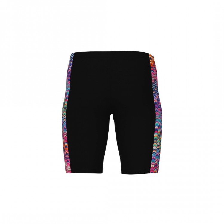 BOY'S ARENA ONDULATION SWIM JAMMER BLACK MULTI VIOLET