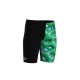 BOY'S ARENA LOGO GRAPHIC SWIM JAMMER BLACKSOFT GREEN MULTI