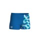 BOY'S ARENA LOGO GRAPHIC SWIM SHORT BLUE RIVER WATER MULTI