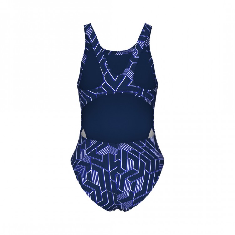 GIRL'S ARENA ESCAPE SWIMSUIT SWIM TECH L NAVY TEAM NAVY