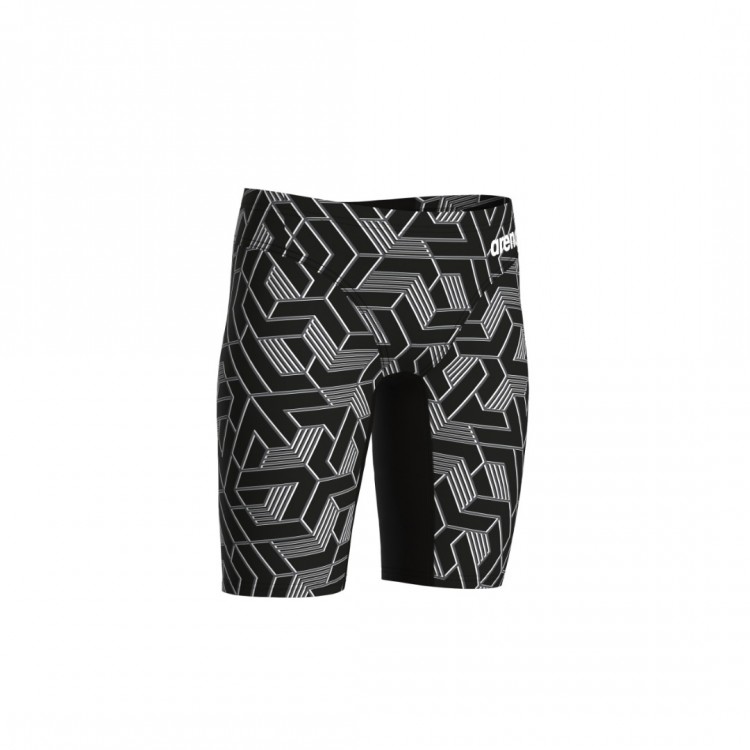 BOY'S ARENA ESCAPE SWIM JAMMER BLACK TEAM BLACK