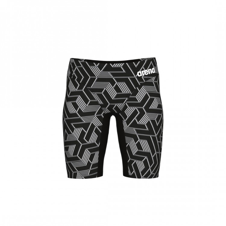 BOY'S ARENA ESCAPE SWIM JAMMER BLACK TEAM BLACK