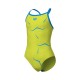 GIRLS ARENA STAR GRAPHIC SWIMSUIT LIGHT SOFT GREEN TURQUOISE