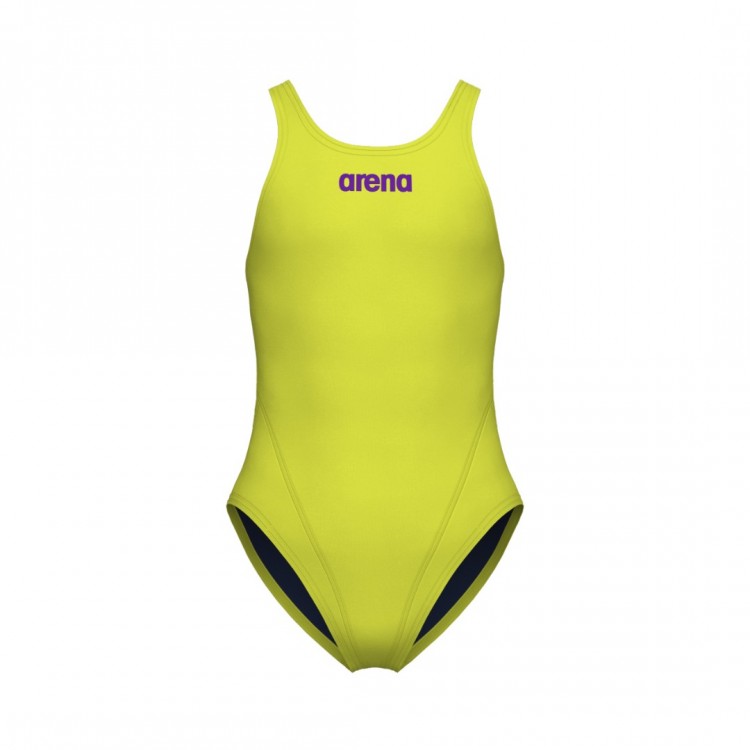 GIRLS TEAM SWIMSUIT SWIM TECH SOLID SOFT GREEN