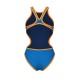 W ARENA ONE BIGLOGO ONE PIECE BLUE RIVER FLUO ORANGE