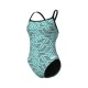 WOMEN'S ARENA ESCAPE SWIMSUIT CHALENGE BACK BLACK WATER BLUE MULTI