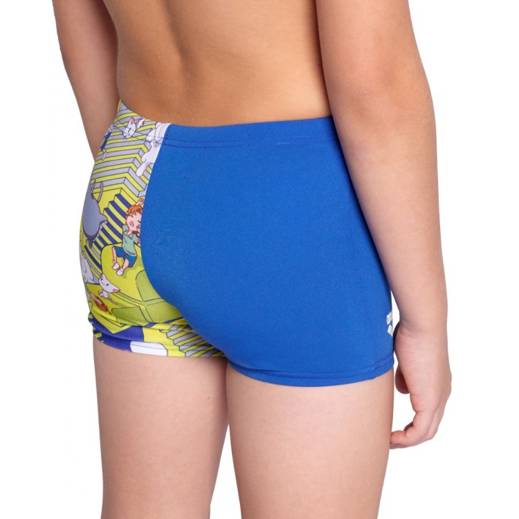 BOYS ARENA FANTASIZE SWIM SHORT MULTI GREY ROYAL