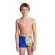 BOYS ARENA FANTASIZE SWIM SHORT MULTI GREY ROYAL