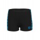 BOYS ARENA POOL TILES SWIM SHORT BLACK BLUE MULTI