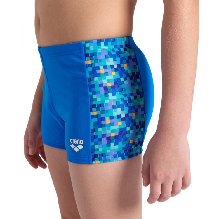 BOYS ARENA POOL TILES SWIM SHORT BLUE RIVER BLUE MULTI