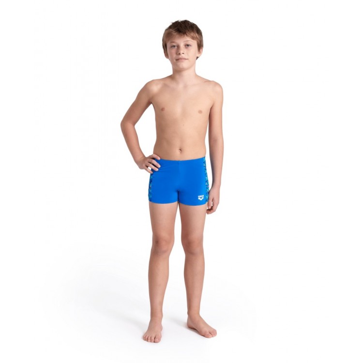 BOYS ARENA POOL TILES SWIM SHORT BLUE RIVER BLUE MULTI